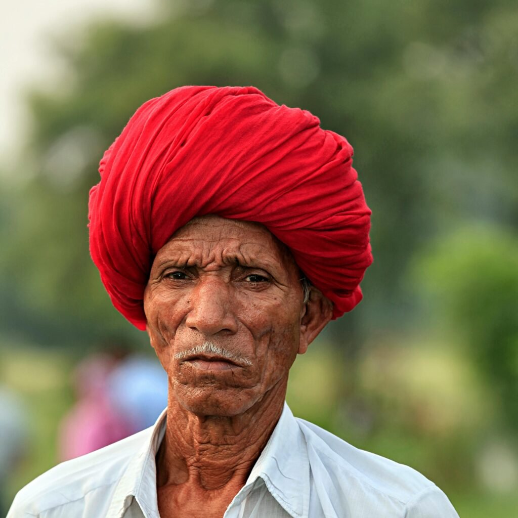 Man Wearing Red Turban